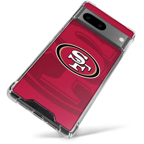NFL San Francisco 49ers Double Vision Google Pixel 7a Clear Case